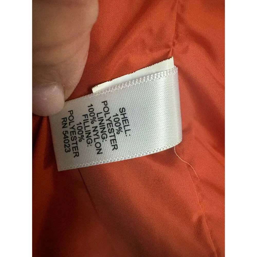 Banana Republic Men’s M Quilted Field Jacket Navy Orange Lined Fall 2013 Preppy